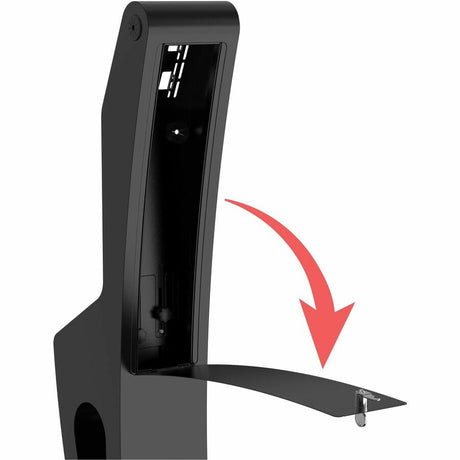 CTA Digital Sleek Floor Stand with Printer Slot for Touchscreen Monitors and Other Displays