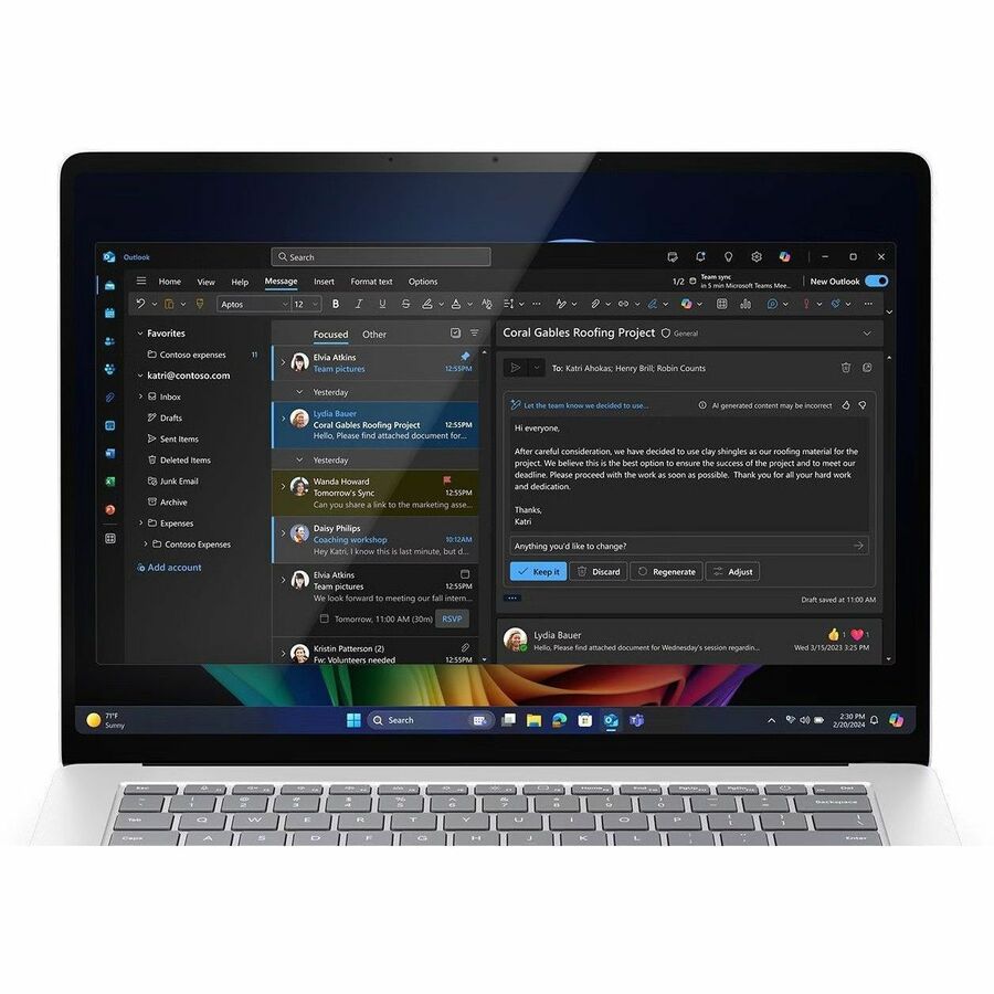 Microsoft Surface Laptop 7 15" Touchscreen Copilot+ PC Notebook - Qualcomm Snapdragon X Elite - 16 GB - 1 TB SSD - Platinum