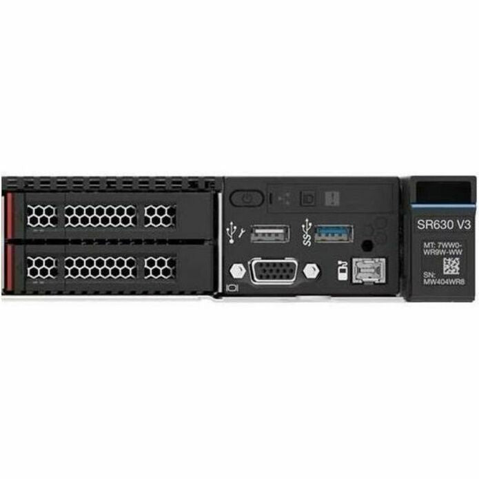 Lenovo ThinkSystem SR630 V3 7D73A05MNA 1U Rack Server - 1 Xeon Silver 4510 2.40 GHz - 32 GB RAM - Serial ATA/600 Controller