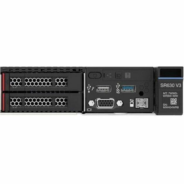 Lenovo ThinkSystem SR630 V3 7D73A05NNA 1U Rack Server - 1 Xeon Silver 4510 2.40 GHz - 32 GB RAM - Serial ATA/600 Controller
