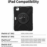 CODi Rugged Case for iPad Air 11" (M3, M2), iPad Pro 11" (4th, 3rd, 2nd, 1st Generation), iPad Air 10.9" (5th, 4th Generation)