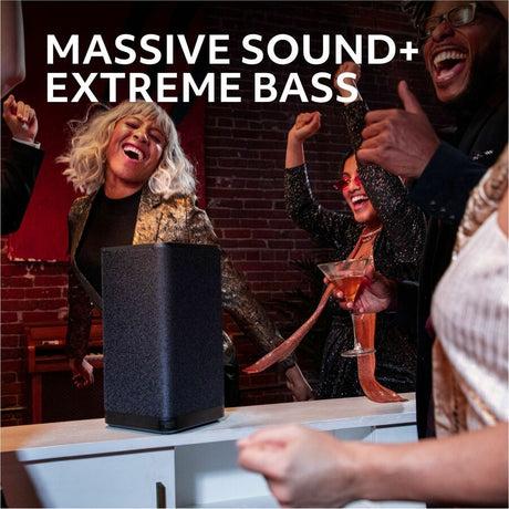 ULTIMATE EARS HYPERBOOM , Portable Wireless Bluetooth Speaker, Loud Speaker, Big Bass, Water resistant IPX4, 150 ft range-Black