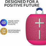 Ultimate Ears WONDERBOOM 4 Portable Waterproof Bluetooth Speaker With Big Bass and 360-Degree Sound, Dustproof Floating Speaker With 131ft (40m) Range, Pink