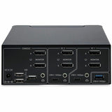 StarTech.com 2-Port Dual-Monitor DisplayPort 1.4 KVM Switch, 8K 60Hz / 4K 144Hz, 2x USB 10Gbps Ports, Hotkey Switching, TAA Compliant