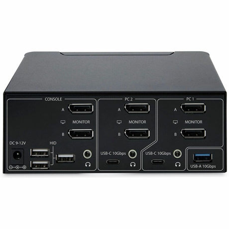 StarTech.com 2-Port Dual-Monitor DisplayPort 1.4 KVM Switch, 8K 60Hz / 4K 144Hz, 2x USB 10Gbps Ports, Hotkey Switching, TAA Compliant