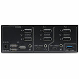 StarTech.com 2-Port Dual-Monitor DisplayPort 1.4 KVM Switch, 8K 60Hz / 4K 144Hz, 2x USB 10Gbps Ports, Hotkey Switching, TAA Compliant