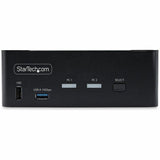 StarTech.com 2-Port Dual-Monitor DisplayPort 1.4 KVM Switch, 8K 60Hz / 4K 144Hz, 2x USB 10Gbps Ports, Hotkey Switching, TAA Compliant