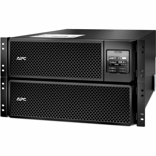 APC Smart-UPS On-Line, 10kVA/10kW, Rackmount 6U, 208V, 4x L6-20R+2x L6-30R NEMA outlets, Network Card+SmartSlot, Extended runtime, W/ rail kit, TAA