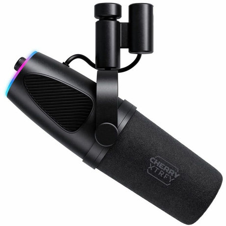 XTRFY Ngale X CX-NGALE-X-RGB-BLACK Wired Dynamic Microphone for Recording, Live Streaming, Monitoring, Studio, Gaming, Podcasting - Black