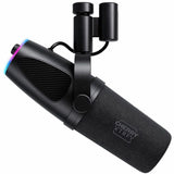 XTRFY Ngale X CX-NGALE-X-RGB-BLACK Wired Dynamic Microphone for Recording, Live Streaming, Monitoring, Studio, Gaming, Podcasting - Black