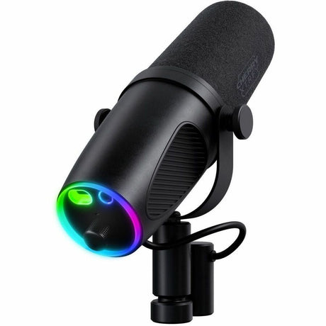 XTRFY Ngale X CX-NGALE-X-RGB-BLACK Wired Dynamic Microphone for Recording, Live Streaming, Monitoring, Studio, Gaming, Podcasting - Black