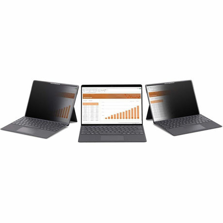 StarTech.com 4-Way 12.4in Surface Laptop Go 1/2/3 Privacy Screen Filter, For Portrait/Landscape, Touch-Enabled, +/- 30 Deg. View, Matte