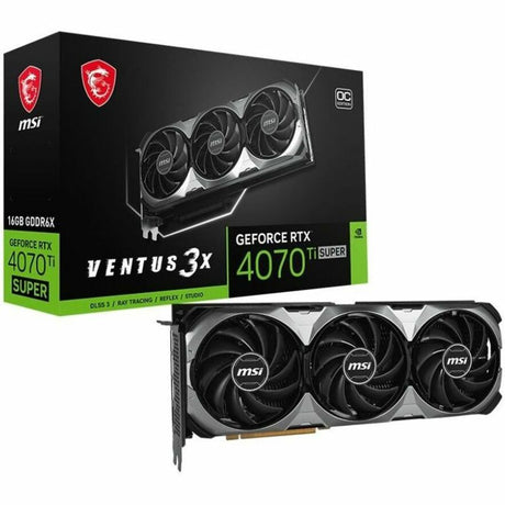 MSI NVIDIA GeForce RTX 4070 Ti SUPER Graphic Card - 16 GB GDDR6X