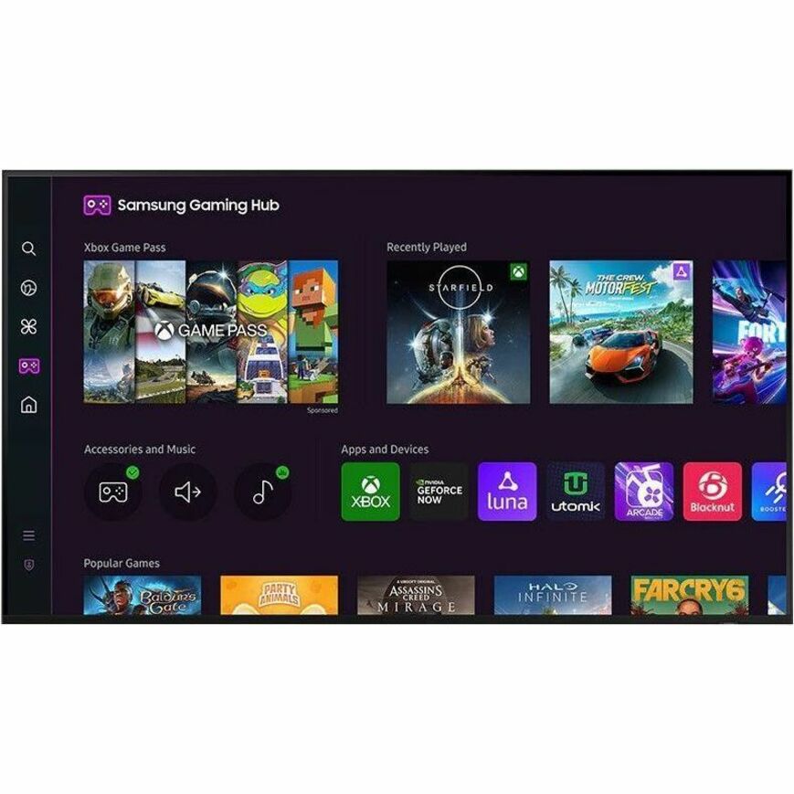 Samsung Q70D QN55Q70DAF 54.6" Smart LED-LCD TV 2024 - 4K UHDTV - High Dynamic Range (HDR) - Black