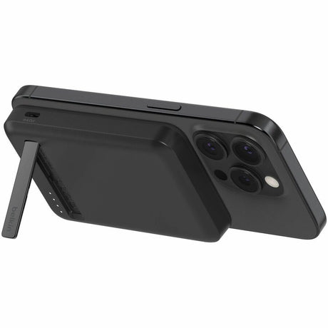 Belkin 15W Wireless Magnetic Power Bank w/ Stand, Qi2 - 5K mAh - 1xUSB-C - Portable Charger - w/ USB-C to USB-C Cable - Black