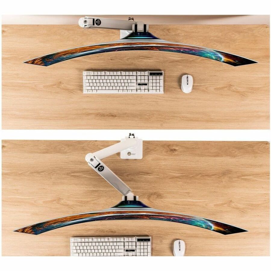 SIIG Ultra Heavy Duty Single Monitor Arm Desk Mount - 17" to 57" - Weight Between 4.4 - 59.5 lbs - VESA 75/100/200mm