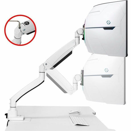 SIIG Ultra Heavy Duty Single Monitor Arm Desk Mount - 17" to 57" - Weight Between 4.4 - 59.5 lbs - VESA 75/100/200mm