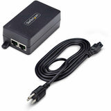 StarTech.com 1-Port 2.5GbE PoE+ Injector, Multi-Gigabit 10M/100M/1G/2.5G Ethernet, Midspan PoE/PoE+ (802.3af/802.3at), 30W, Unmanaged