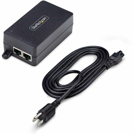 StarTech.com 1-Port 2.5GbE PoE+ Injector, Multi-Gigabit 10M/100M/1G/2.5G Ethernet, Midspan PoE/PoE+ (802.3af/802.3at), 30W, Unmanaged