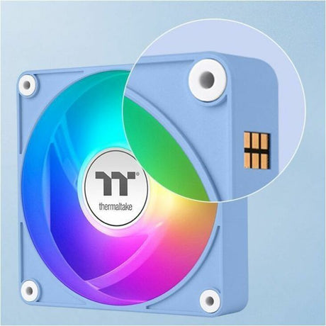 Thermaltake CT140 EX ARGB Sync PC Cooling Fan Hydrangea Blue (3-Fan Pack) - 3 Pack