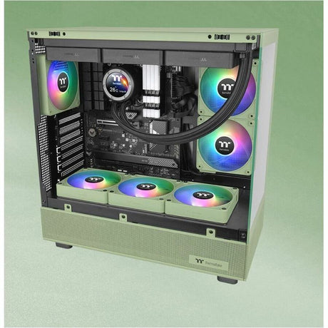 Thermaltake CT140 EX ARGB Sync PC Cooling Fan Matcha Green (3-Fan Pack) - 3 Pack