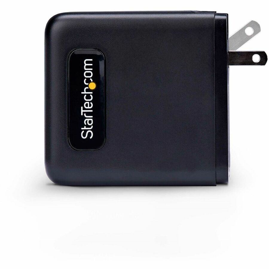 StarTech.com 100W USB-C Wall Charger, 2x USB-C, 2x USB-A, Fast Charging Portable GaN Power Adapter, PD 3.0, 6ft/1.8m USB-C to USB-C Cable