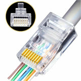 100PK CAT6A RJ45 MODULAR PLUG