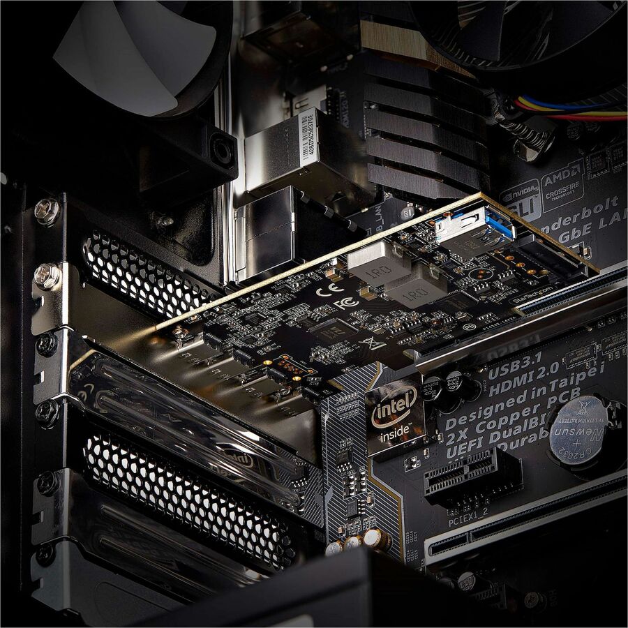StarTech.com 5-Port USB PCIe Card, USB 3.2 10Gbps, PCI Express Card with 4x USB-C Ports, 1x USB-A Internal Port