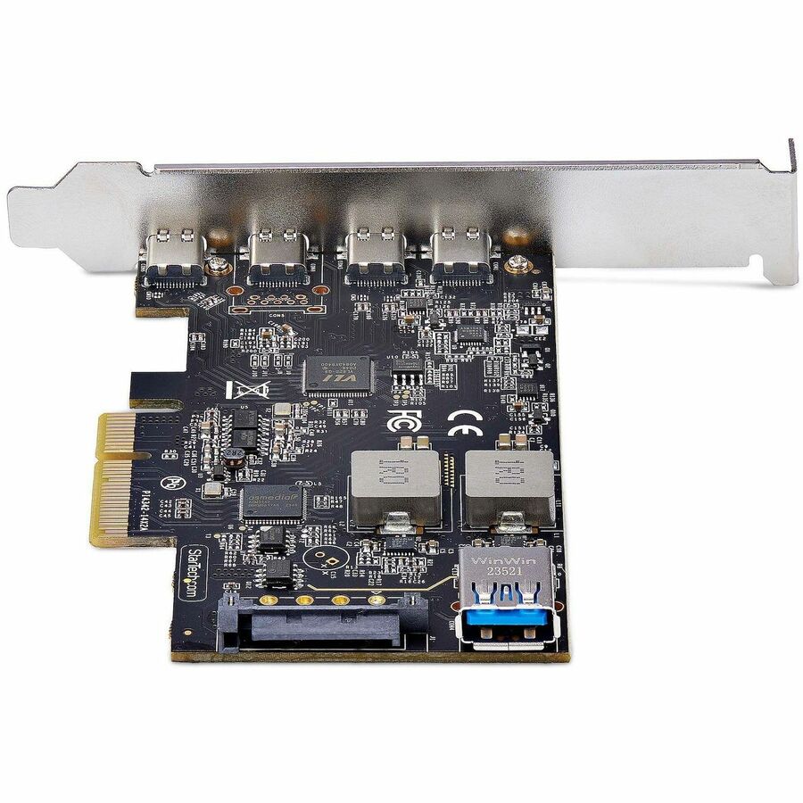 StarTech.com 5-Port USB PCIe Card, USB 3.2 10Gbps, PCI Express Card with 4x USB-C Ports, 1x USB-A Internal Port
