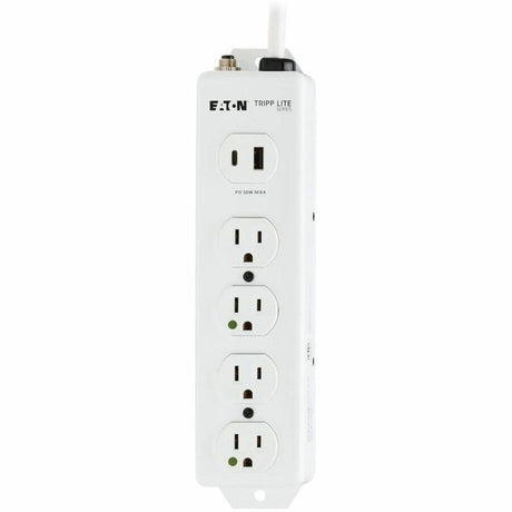 Eaton Tripp Lite Series Safe-IT UL 1363 Medical-Grade Power Strip, 4 Hospital-Grade Outlets, USB Charging, Safety Covers, Antimicrobial, 15 ft. Cord