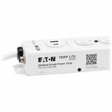 Eaton Tripp Lite Series Safe-IT UL 1363 Medical-Grade Power Strip, 4 Hospital-Grade Outlets, USB Charging, Safety Covers, Antimicrobial, 15 ft. Cord