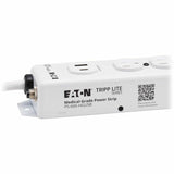 Eaton Tripp Lite Series Safe-IT UL 1363 Medical-Grade Power Strip, 6 Hospital-Grade Outlets, USB Charging, Safety Covers, Antimicrobial, 15 ft. Cord