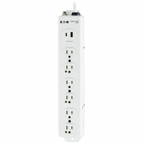Eaton Tripp Lite Series Safe-IT UL 1363 Medical-Grade Power Strip, 6 Hospital-Grade Outlets, USB Charging, Safety Covers, Antimicrobial, 15 ft. Cord