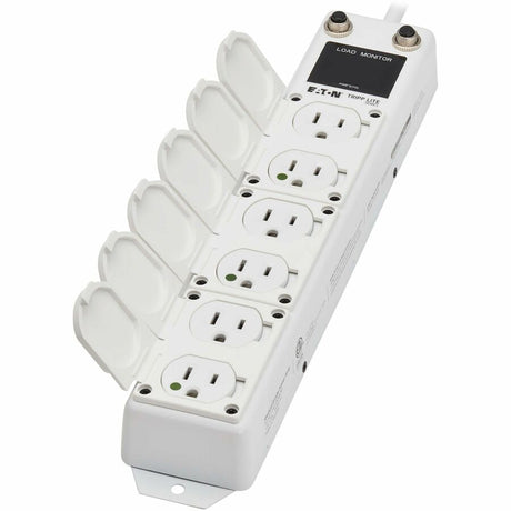 Eaton Tripp Lite Series Safe-IT UL 1363A Medical-Grade Power Strip for Patient Care Vicinities, 6 Hospital-Grade Outlets, Load Monitor, Safety Covers, Antimicrobial, 7 ft. (2.1 m) Cord