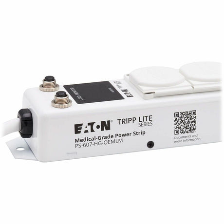 Eaton Tripp Lite Series Safe-IT UL 1363A Medical-Grade Power Strip for Patient Care Vicinities, 6 Hospital-Grade Outlets, Load Monitor, Safety Covers, Antimicrobial, 7 ft. (2.1 m) Cord