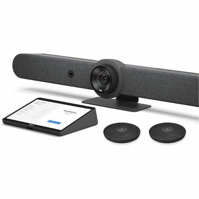 Logitech Rally Bar (TAA-Compliant Version) & Logitech Tap with Cat5e & Rally Mic Pod - TAA