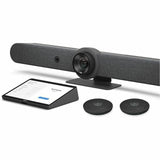 Logitech Rally Bar (TAA-Compliant Version) & Logitech Tap with Cat5e & Rally Mic Pod - TAA