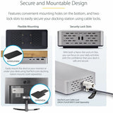 StarTech.com USB4 Docking Station, USB-C 40Gbps, up to Dual 4K 60Hz HDMI, Multi-Monitor Dock, 6-Port USB Hub, 2.5GbE, 100W Power Delivery