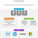 StarTech.com USB4 Docking Station, USB-C 40Gbps, up to Dual 4K 60Hz HDMI, Multi-Monitor Dock, 6-Port USB Hub, 2.5GbE, 100W Power Delivery