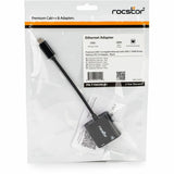 Rocstor Premium USB-C to Gigabit Ethernet with USB-C 100W Power Delivery PD 3.0 Adapter