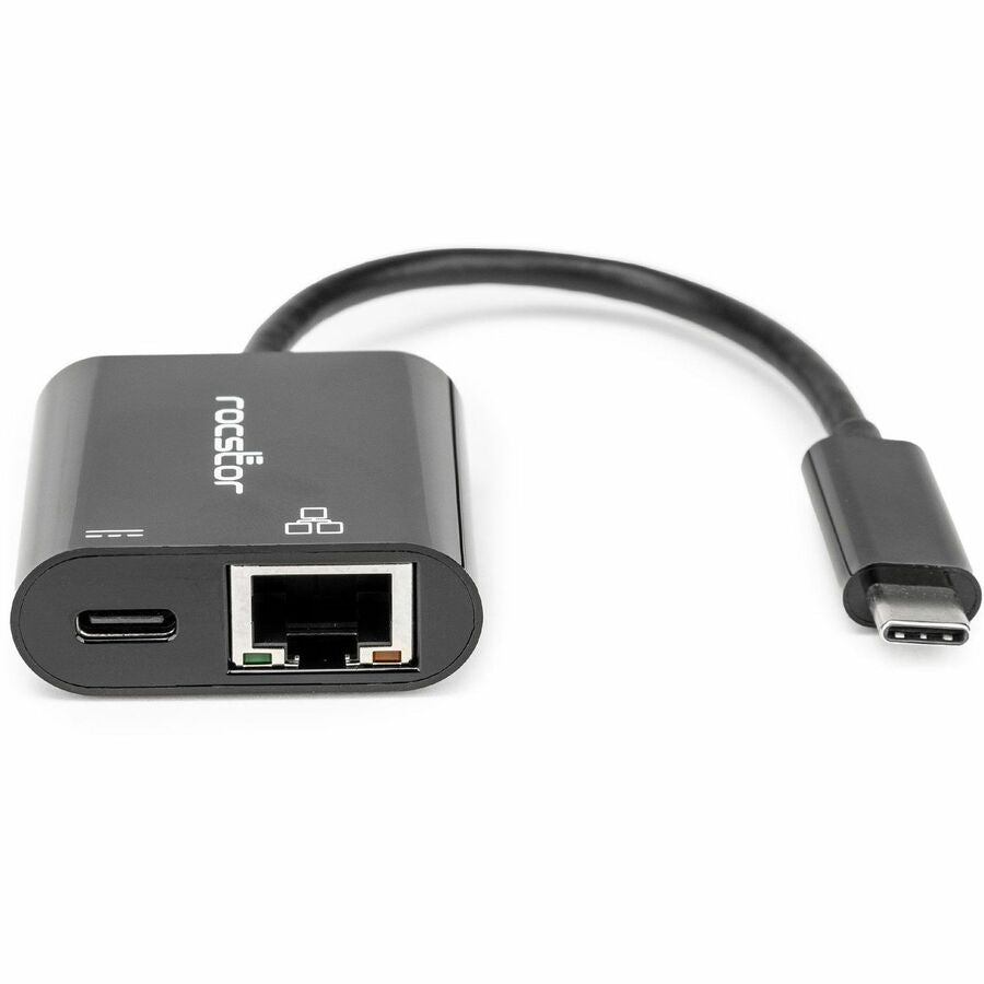Rocstor Premium USB-C to Gigabit Ethernet with USB-C 100W Power Delivery PD 3.0 Adapter