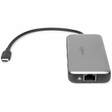 Rocstor Premium USB-C 8-in-1 Dual HDMI Display Portable Dock Multiport Adapter