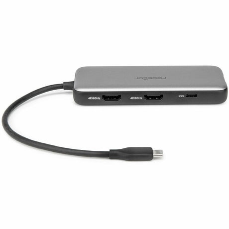 Rocstor Premium USB-C 8-in-1 Dual HDMI Display Portable Dock Multiport Adapter