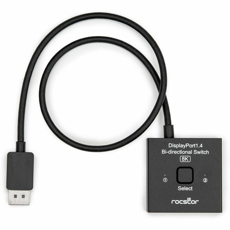 Rocstor Premium DisplayPort1.4 Bi-directional Switcher for 8K