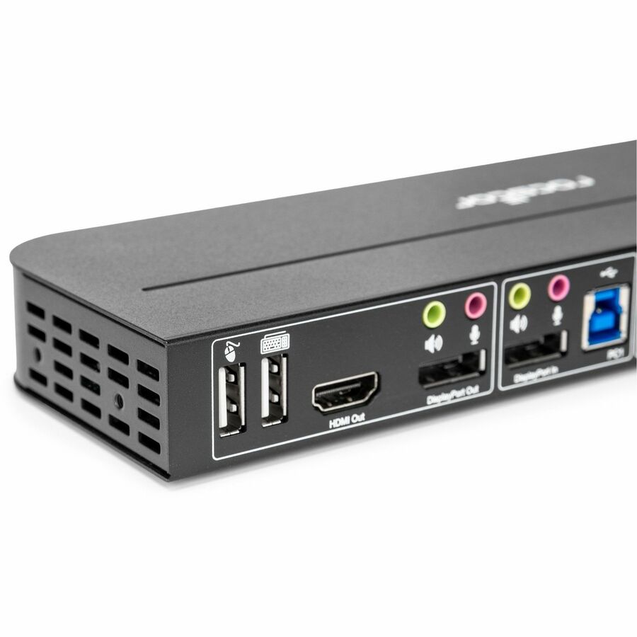 Rocstor SolidKVM SK04 DisplayPort 1.4 and USB 3.0 41 KVM Switch