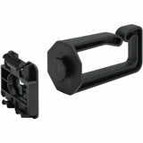 Eaton Tripp Lite Series Cable Management D-Rings for DIN Rails - Multi-Angle, 1U, Black, 2 Pack