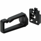 Eaton Tripp Lite Series Cable Management D-Rings for DIN Rails - Multi-Angle, 1U, Black, 2 Pack