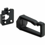 Eaton Tripp Lite Series Cable Management D-Rings for DIN Rails - Multi-Angle, 1U, Black, 2 Pack