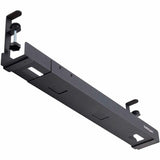 StarTech.com Under Desk Cable Management Tray, Length Adjustable, Clamp-On Installation, No Drilling Required, Black
