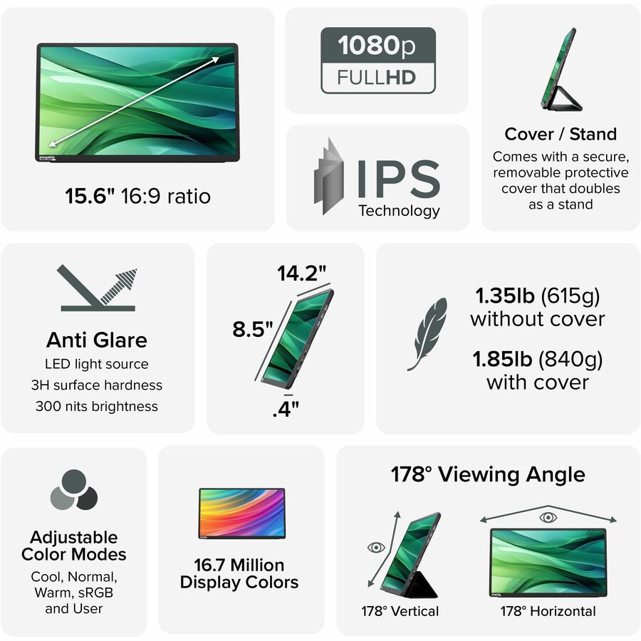 USBC Portable Monitor 15.6
